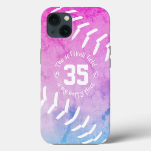 Case-Mate iPhone Case le terrain de softball est mon endroit heureux