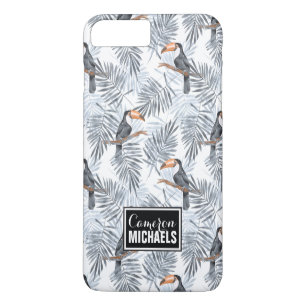 Coque Case-Mate Pour iPhone Le toucan gris   ajoutent votre nom