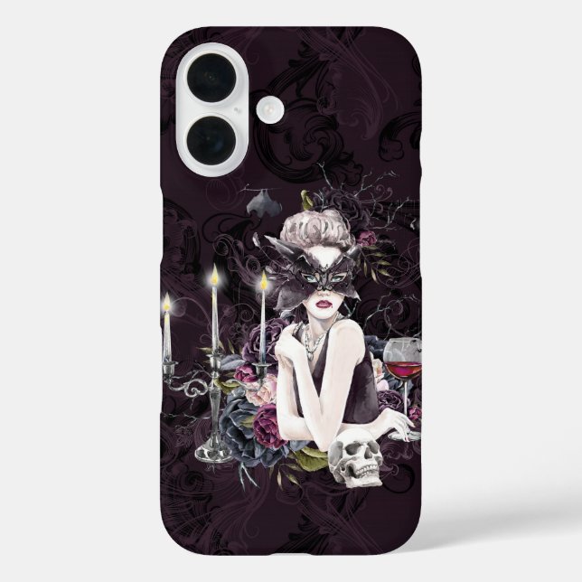 Coques Case-Mate iPhone Le Vampiress | Moody Gothic Vampy Glam Pale Peau (Verso)
