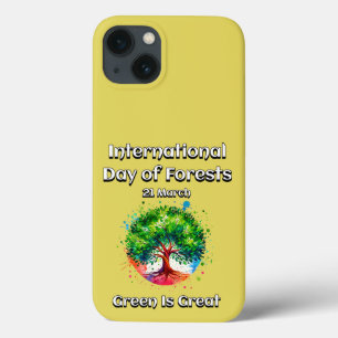 Case-Mate iPhone Case Le vert est super. Journée internationale des forê