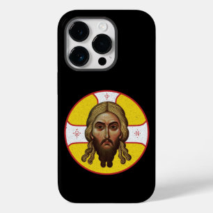 Coque Pour iPhone 14 Pro Le Visage Du Christ Icône Orthodoxe