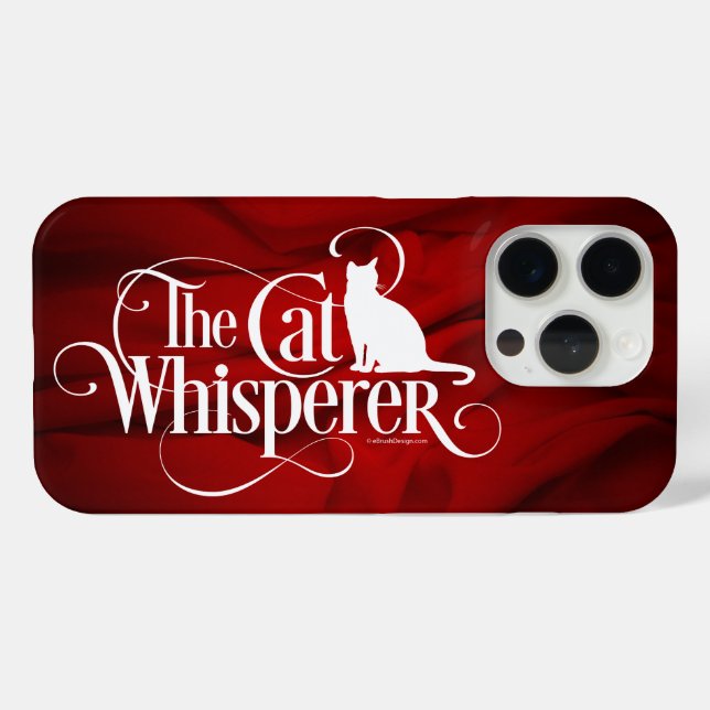 Coques Case-Mate iPhone Le Whisperer de chat (Verso (horizontal))