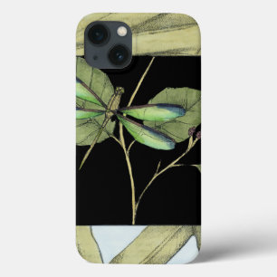 Coques Pour iPhone Leaves with Dragonfly Inset by Jennifer Goldberger