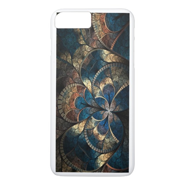 Coques Case-Mate iPhone Lecteurs Abstraits Mosaic Blues iPhone 7 (Dos)