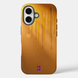 Coques iPhone 16 Lecteurs de Parties scintillant dorée à luminosité