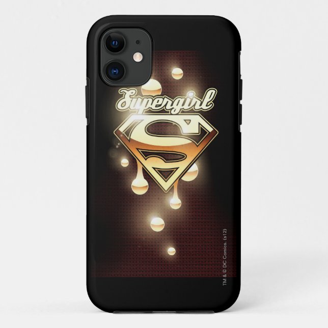 Coques Case-Mate iPhone Lecteurs d'or Supergirl (Dos)