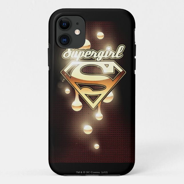Coques Case-Mate iPhone Lecteurs d'or Supergirl (Dos)