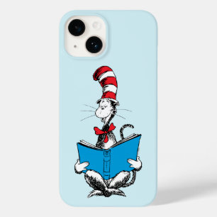 Coque Pour iPhone 14 Lecture du Chat dans le Chapeau