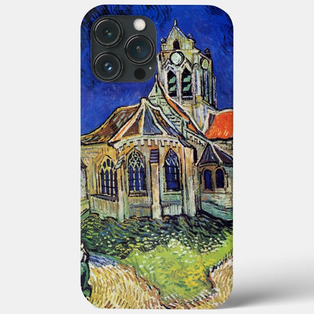 Coques Case-Mate iPhone L'église de Vincent van Gogh à Auvers (Verso)