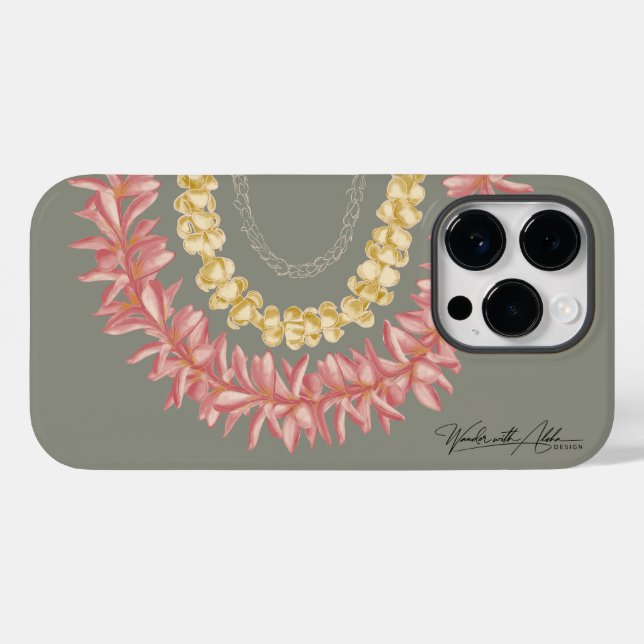 Coques Case-Mate iPhone Lei Day by Wander With Aloha (Verso (horizontal))
