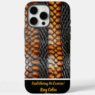 Coques iPhone 16 Pro Max L'élégance naturelle des peaux de serpent vibrante
