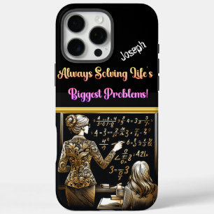 Coques iPhone 16 Pro Max L'enseignant inspire les étudiants en mathématique