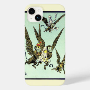 Coque Pour iPhone 14 Plus L'ensorceleur vintage d'Oz, singes volants avec Do
