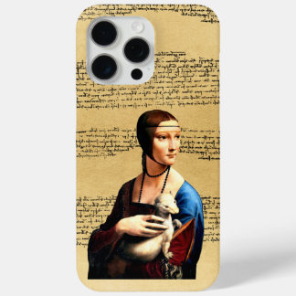 Coque iPhone 15 Pro Max Léonard de Vinci Lady avec Ermine