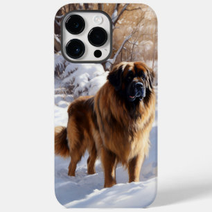 Coque Pour Pour iPhone 14 Pro Max Leonberger Laissez-le neiger Noël