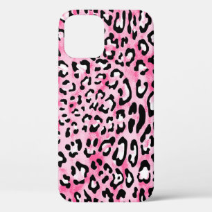 Case-Mate iPhone Case Léopa blanc rose vintage dessiné à la main