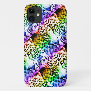 Case-Mate iPhone Case Léopard arc-en-ciel de style rétro 80s