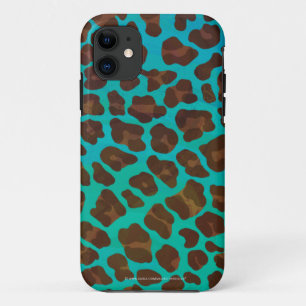 Coque Case-Mate Pour iPhone Léopard Brown et Turquoise