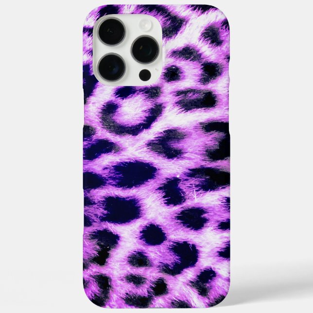 Coques Case-Mate iPhone Leopard Cheetah Imprimer Faux Fur rose (Verso)