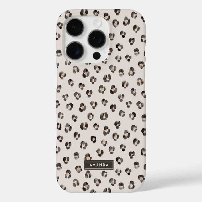 Coques Case-Mate iPhone Leopard Cheetah Motif de peau animale sauvage (Verso)