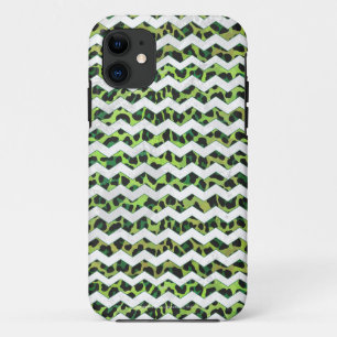 Case-Mate iPhone Case Leopard Chevron noir et vert