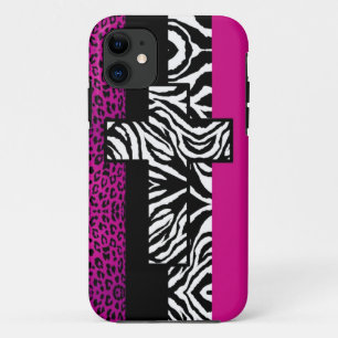 Coque iPhone 11 Léopard de roses indien et poster de animal de