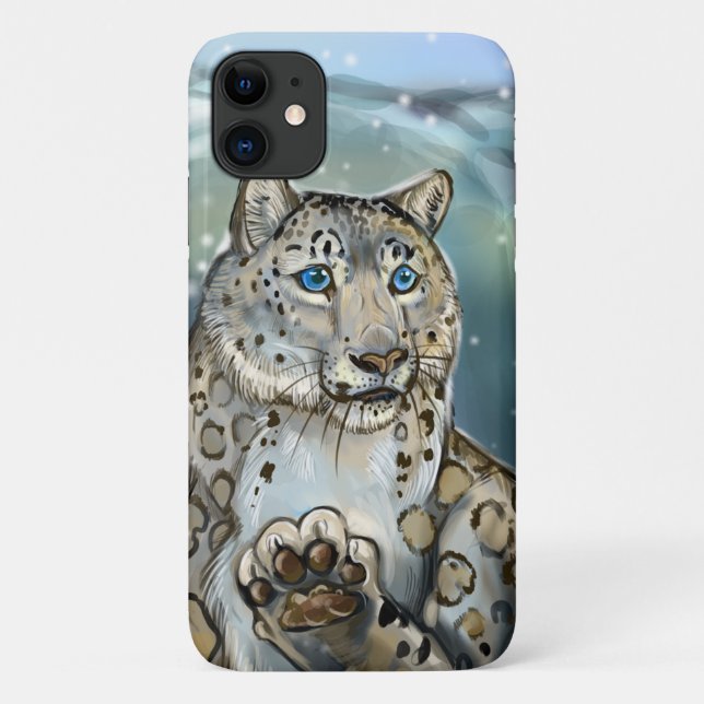 Coques Case-Mate iPhone Léopard des neiges ~coque iphone (Dos)