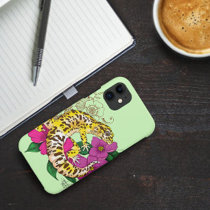 Case-Mate iPhone Case Léopard jaune Gecko Vert