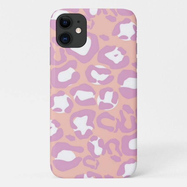 Coques Case-Mate iPhone Léopard Print, Léopard Spots, Rose Léopard (Dos)