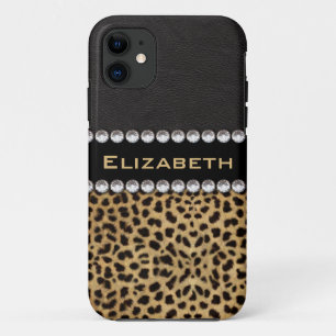 Case-Mate iPhone Case Léopard Spot Rhinestone Diamants Monogramme PHOTO