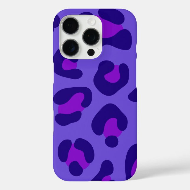 Coques Case-Mate iPhone "Leopard violet électrique" (Verso)