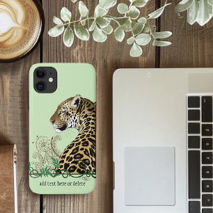 Case-Mate iPhone Case Leopard Wild Cat Green Henna