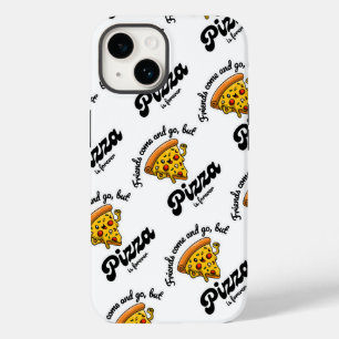 Coque Pour iPhone 14 Les amis viennent et s'en vont, mais la pizza est