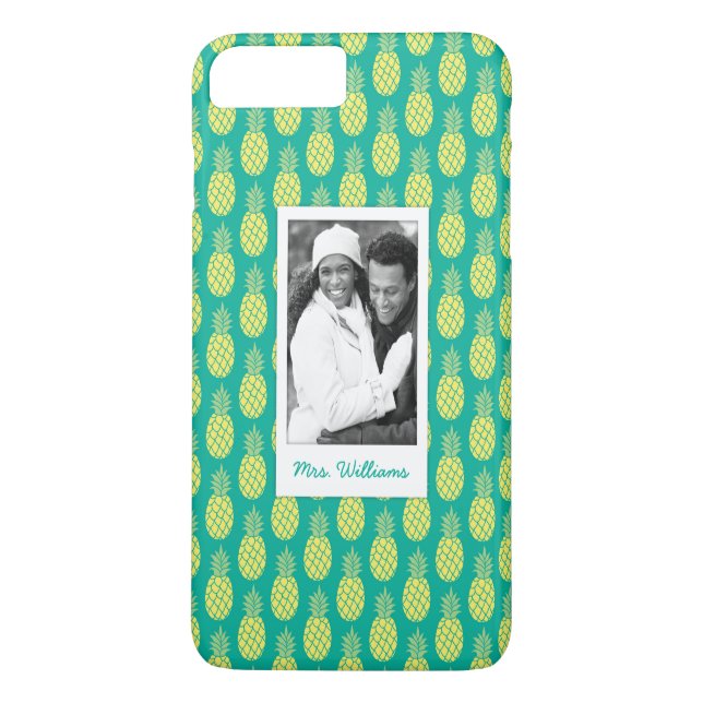 Coques Case-Mate iPhone Les ananas en pastel | ajoutent votre photo et (Dos)