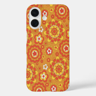 Coques iPhone 16 les années 70 Floral Retro
