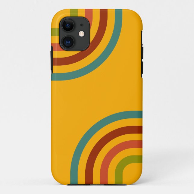 Coques Case-Mate iPhone les années 70 Motif Retro Stripes (Dos)