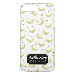 Coques Pour iPhone Les bananes géométriques   ajoutent votre nom
