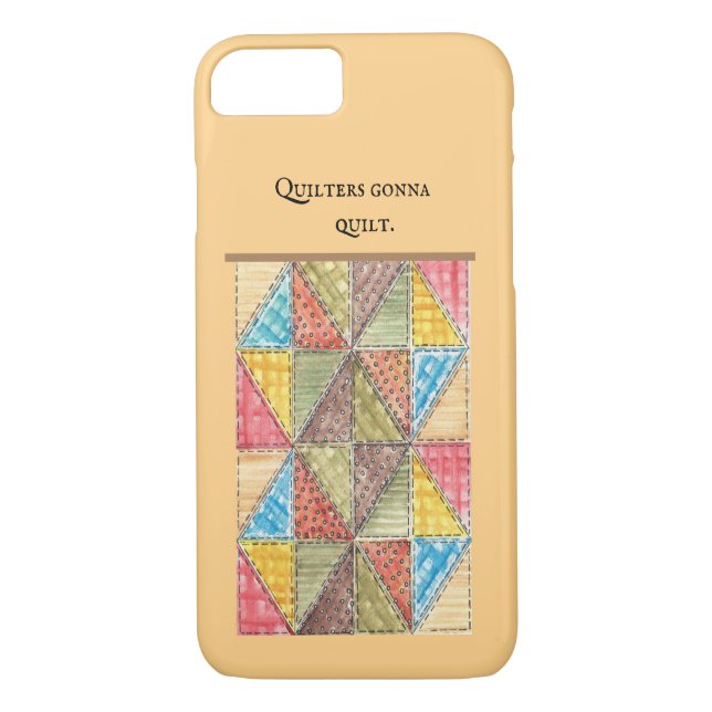 Coques Case-Mate iPhone Les courtepointes vont à la courtepointe (Dos)