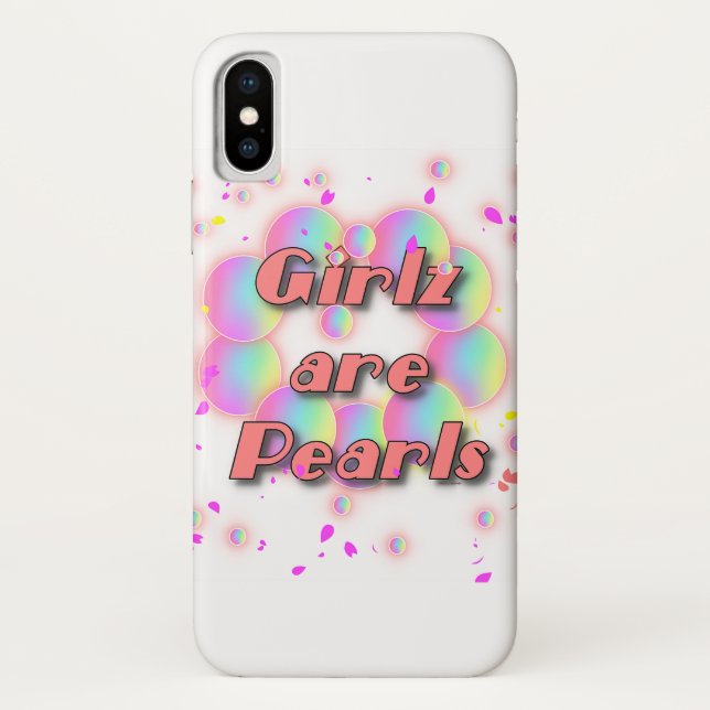 COQUES Case-Mate iPhone LES FILLES SONT DES PERLES (Dos)
