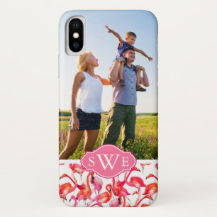Coque Case-Mate Pour iPhone Les Flamants roses d'aquarelle   ajoutent votre