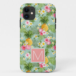 Etui iPhone Case-Mate Les fleurs et les ananas tropicaux   ajoutent