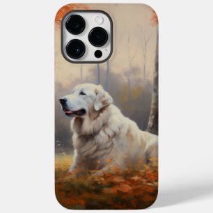 Coque Pour Pour iPhone 14 Pro Max Les grandes Pyrénées à l'automne Feuilles automne