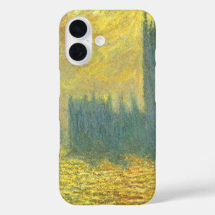 Coques iPhone 16 Les Houses de Parlement, Ciel orageux de Claude Mo