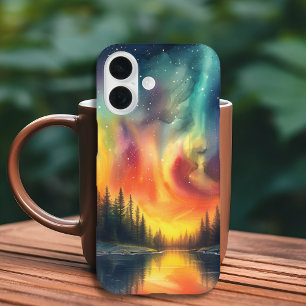 Coques iPhone 16 Les Lumières Du Nord Aux Étoiles Du Lac