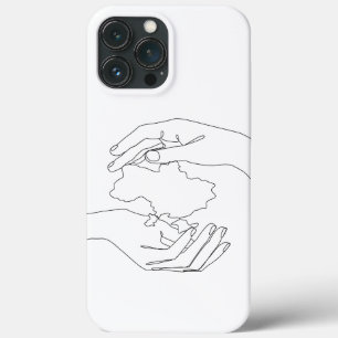 Case-Mate iPhone Case Les mains humaines protègent l'Ukraine. ukrainien