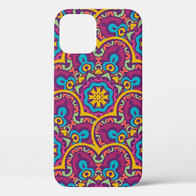 Coques Case-Mate iPhone Les mandalas tribaux sans couture ethnique indiens (Verso)