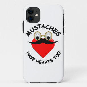Coques Pour iPhone Les moustaches ont aussi des coeurs
