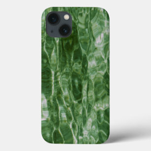 iPhone 13 Case Les Ondes Vertes Abstraites