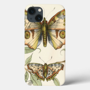 iPhone 13 Case Les papillons Tandem sur les Feuilles verts