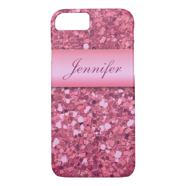 Coques Case-Mate iPhone Les parties scintillantes roses Girly (Dos)